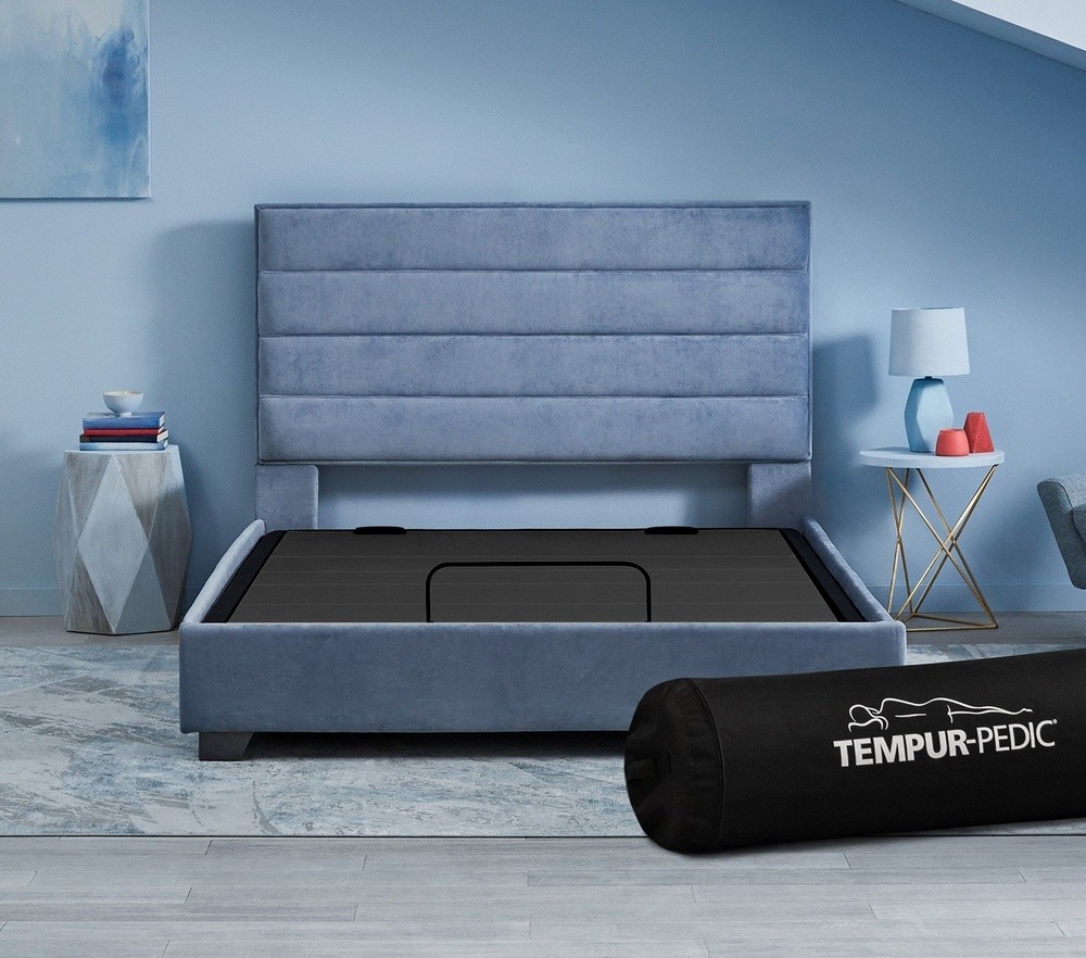 Adjustable base in bed frame for Cloud