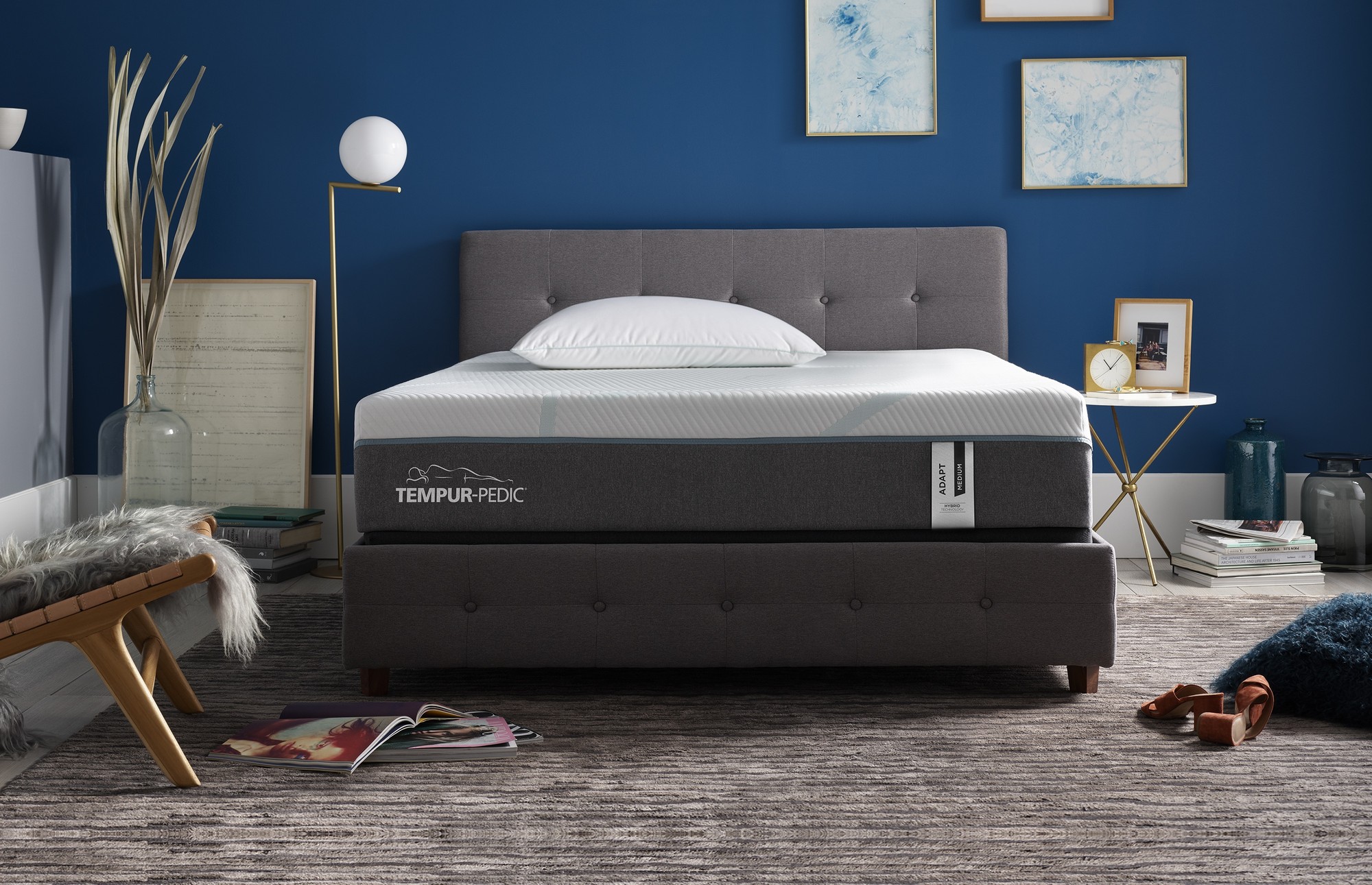 Adapt mattress medium feel in a styled room
