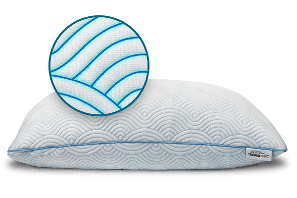 Cloud Adjustable + Cooling Pillow zooming in on the threads