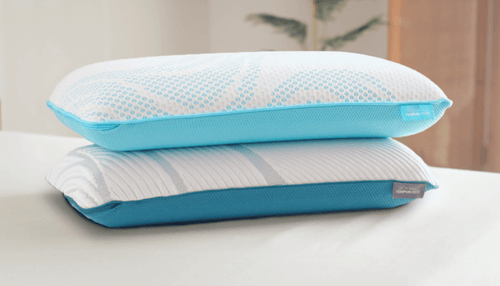 a breeze and adapt pillow stacked
