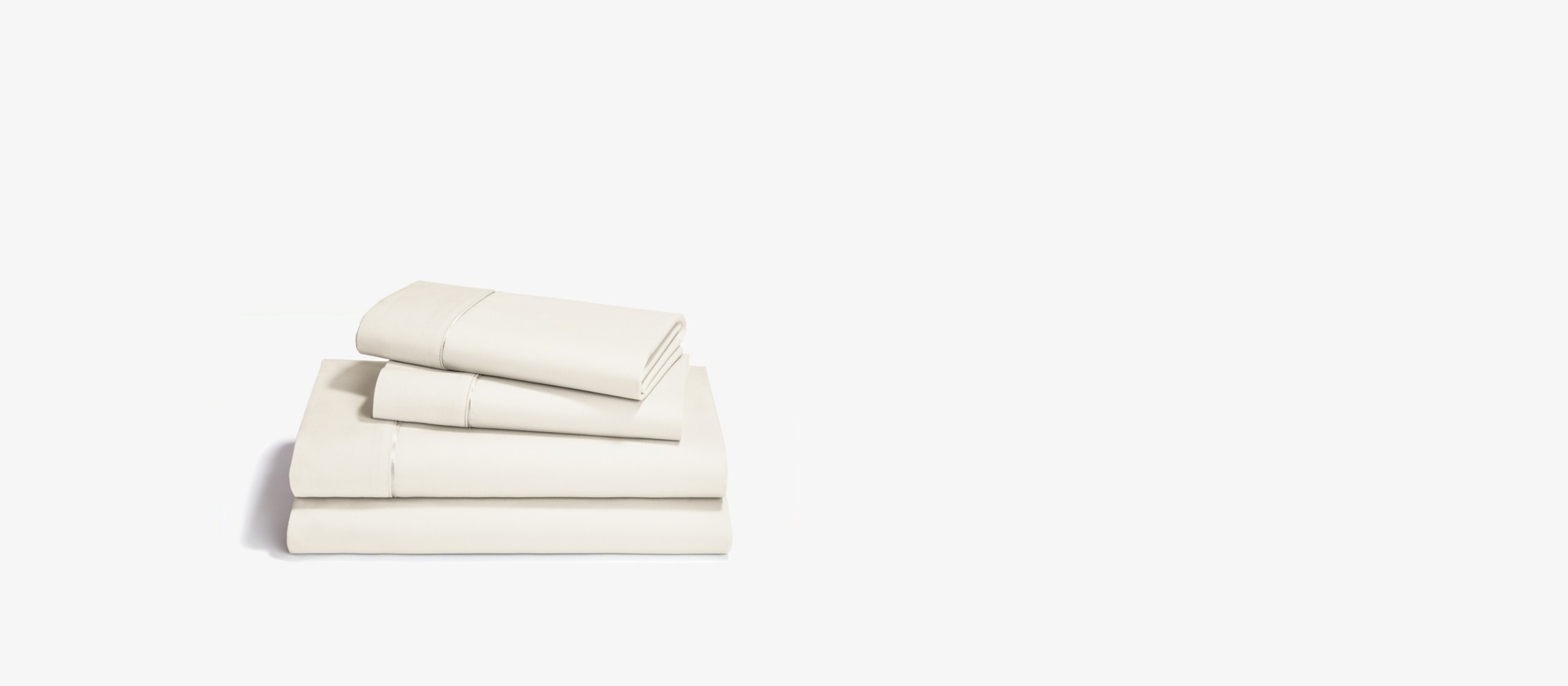 A set of Ecru colored Premium Soft Sheets and Pillow cases