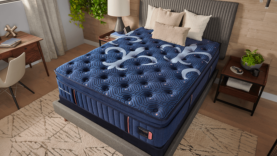 S&F Lux Estate Mattress in a styled room