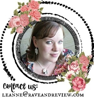 Rave and review logo image of woman looking into camera with floral design surrounding imagejpg.jpg