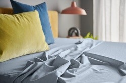 ProAir Sheets Sleepy Blue in a styled room