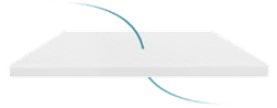 An illustration showing the breathability of the 3 inch cloud topper