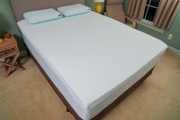 A Tempur-Pedic® Soft Support Mattress Topper in a room