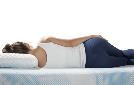 Woman Lying on Her Breeze mattress