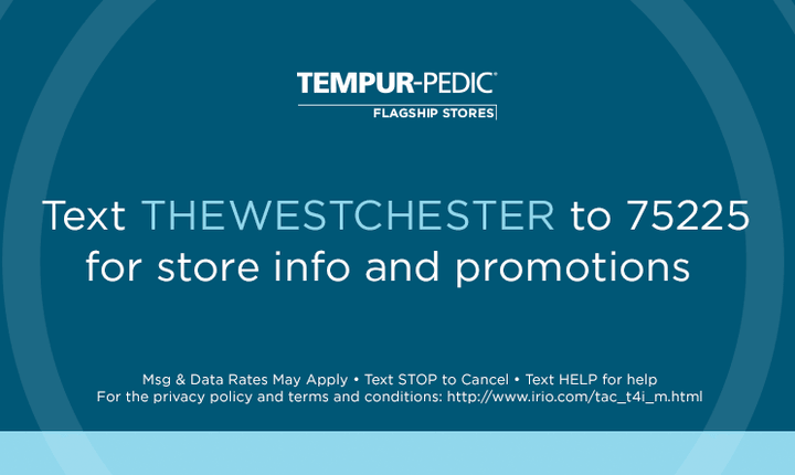 Text "THEWESTCHESTER" to 75225 for a private shopping appointment and store info; message and data rates may apply; text stop to cancel or text help for help; for privacy policy and terms and conditions visit https://www.irio.com/tac_t4i_m.html